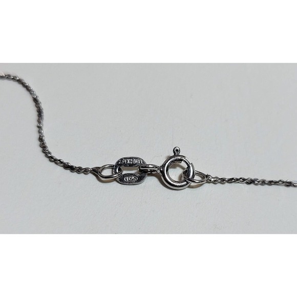 Hearts in Heart Diamond & Green Peridot Gold Vermeil 17" Necklace 925 Danecraft - Picture 7 of 8